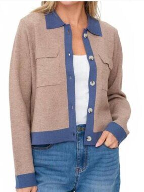 Six/Fifty Fallon Colorblock Cardigan